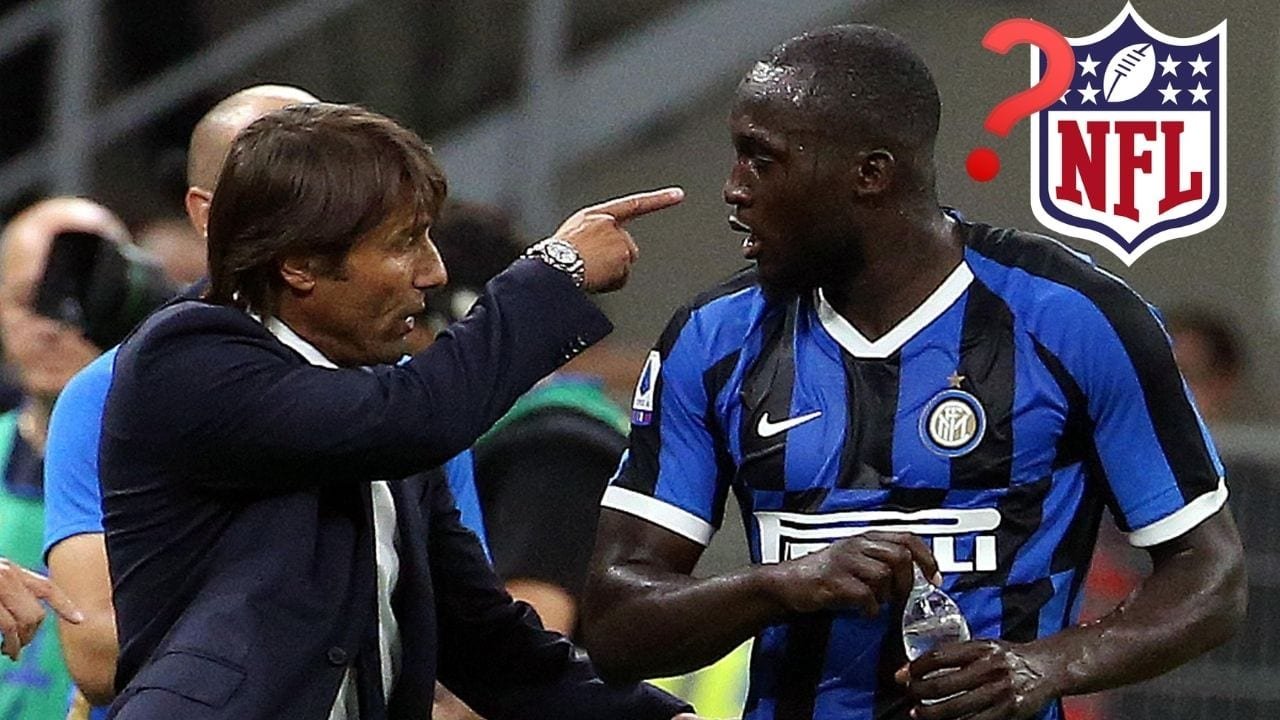 Antonio Conte: Lukaku podría jugar fútbol americano