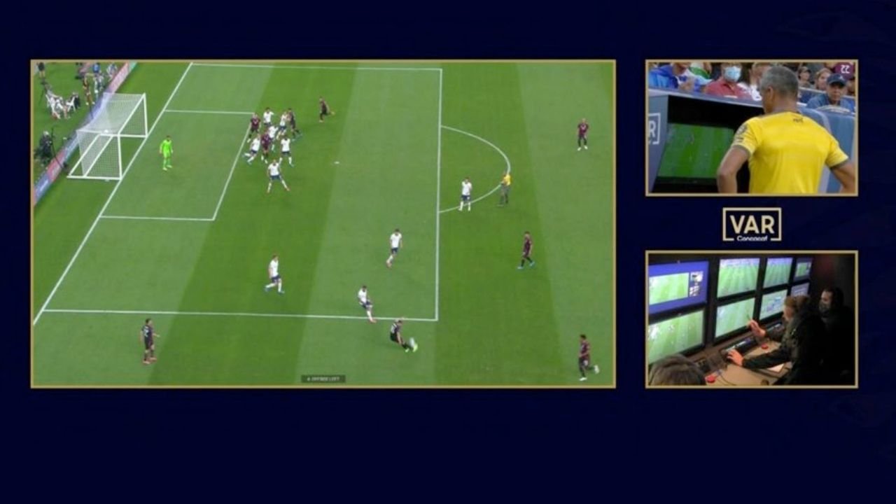 El VAR anuló por primera vez un gol en Concacaf en la final de la Nations League