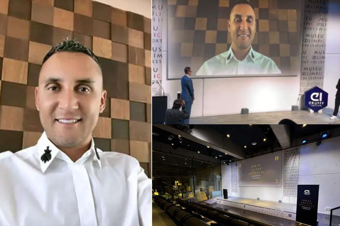 Keylor Navas se gradúa de máster en el Instituto Johan Cruyff