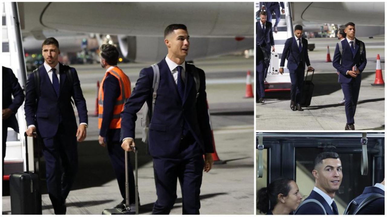 Selección de Portugal arriba a Qatar liderada por Cristiano Ronaldo