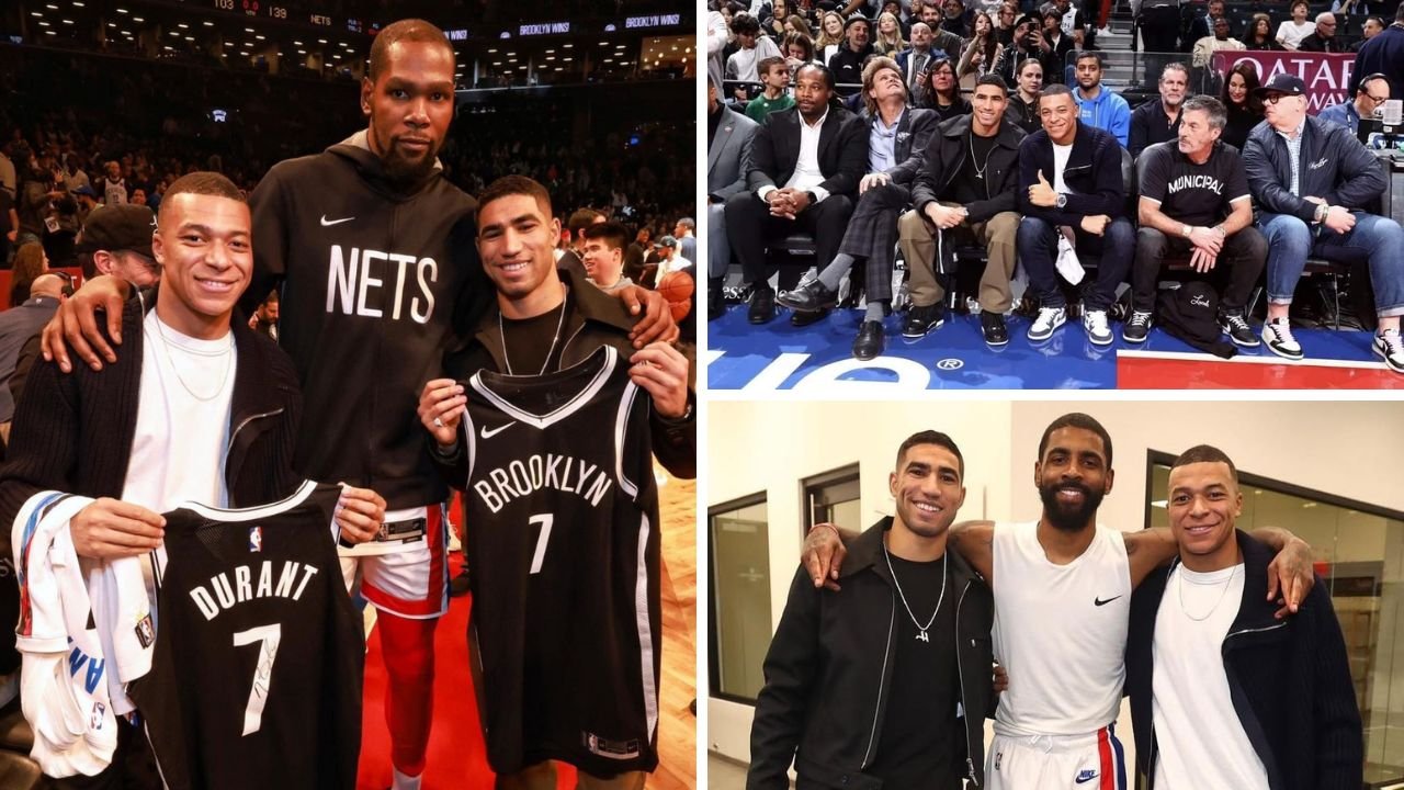 Mbappé y Hakimi disfrutan de la NBA, pero el astro francés sufre burlas inesperadas