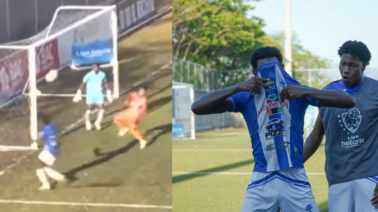 ¡Sin ángulo y de cabeza! Así fue el golazo de Ángel Barrios ante Upnfm