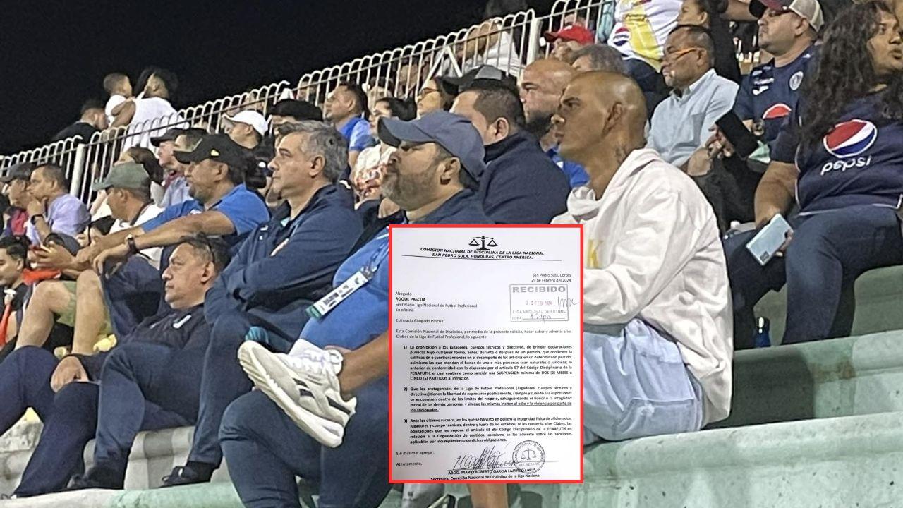 It is known whether Diego Vazquez violated his punishment or not after attending the stadium in Motagua's last game