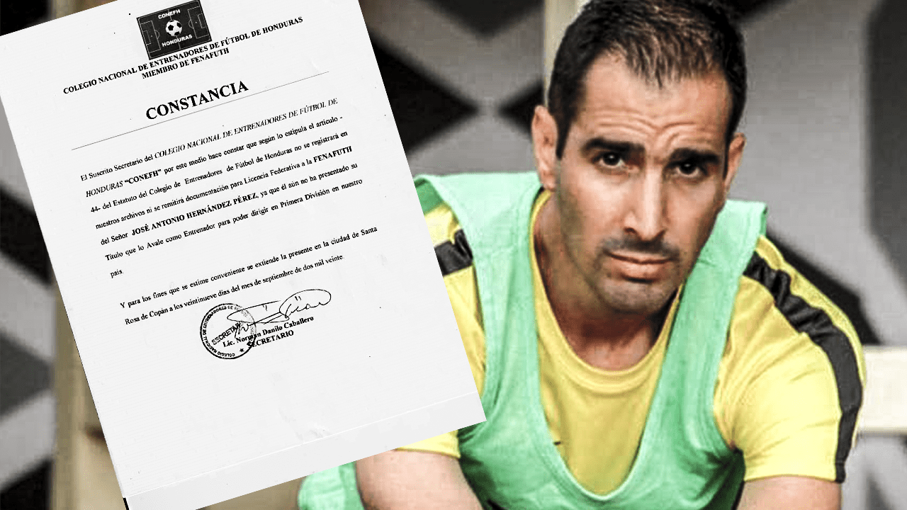 Antonio Hernández, técnico del Real de Minas no ha presentado su título de entrenador