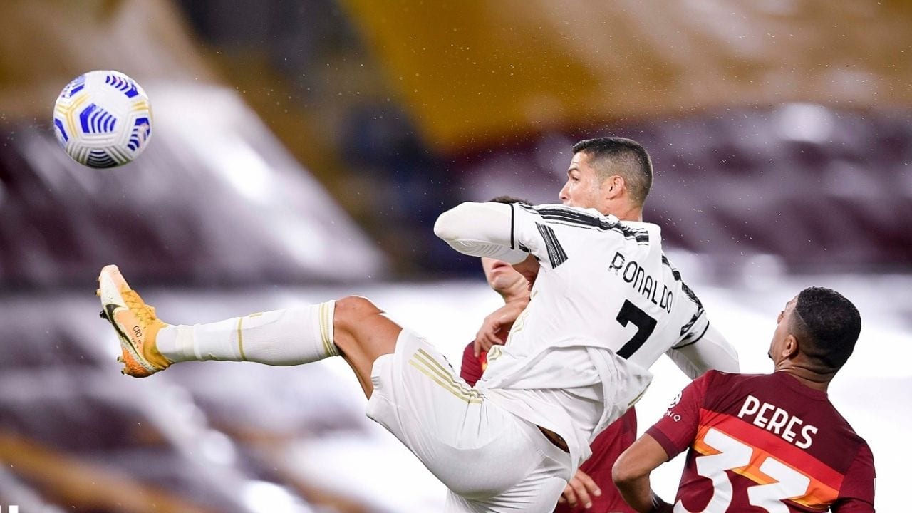 Doblete de Cristiano Ronaldo evita derrota de la Juventus ante Roma