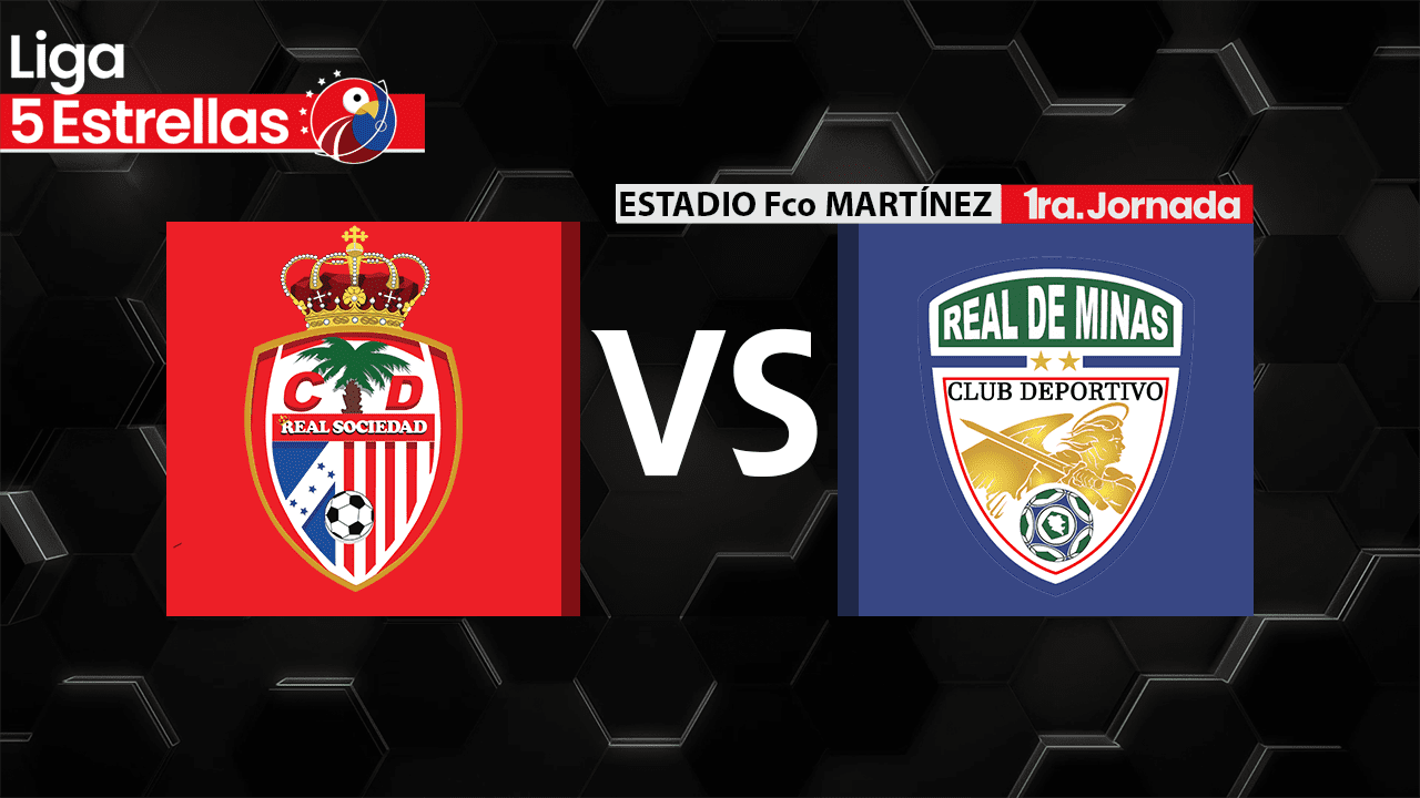 En Vivo: Real Sociedad 0-0 Real de Minas | Jornada 1| Liga 5 Estrellas