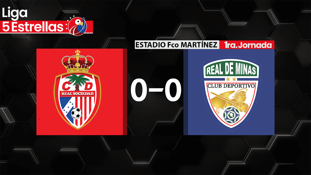 Partido de sueño: Real Sociedad y Real de Minas se estrenan en el Apertura con un aburrido empate sin goles