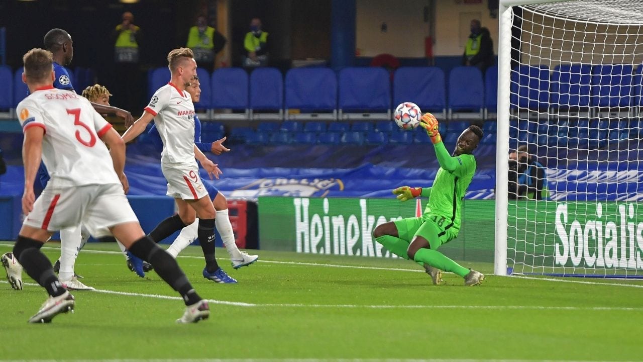 El Chelsea de Lampard debutó en Champions League empatando con el Sevilla