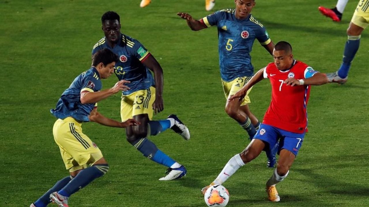 Colombia empató sobre la hora y consigue un punto en su visita a Chile