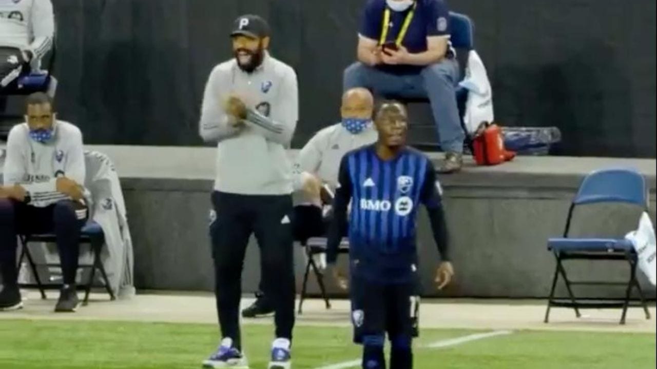 Thierry Henry y los gritos a Romell Quioto durante un partido del Montreal Impact