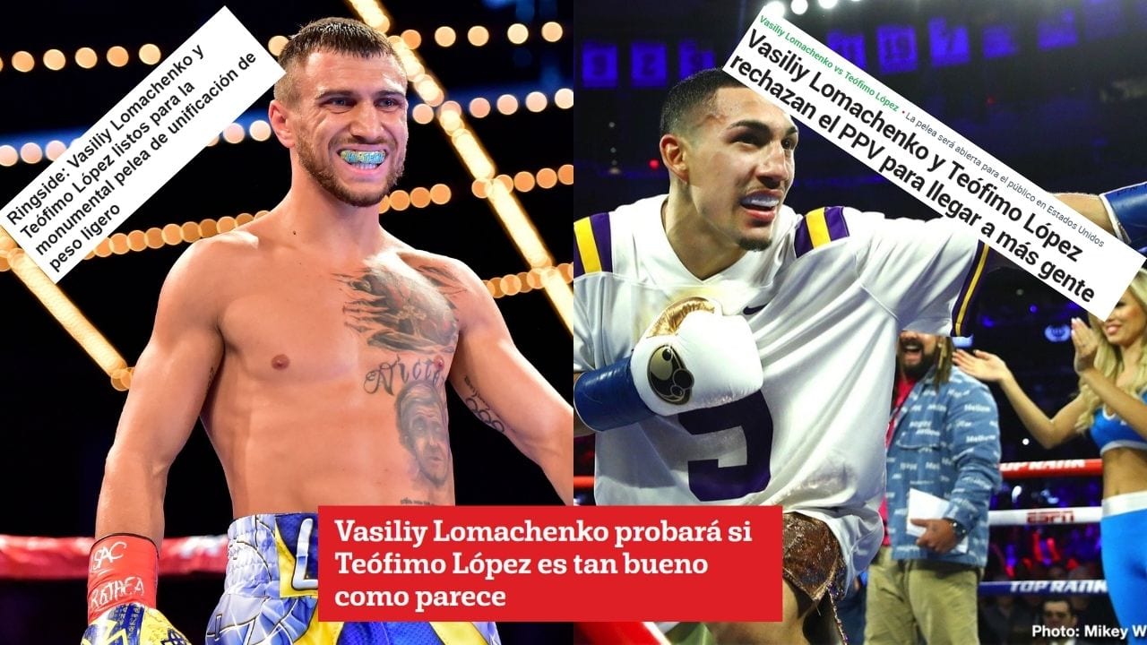 Así ve la prensa internacional la pelea entre Teofimo López y Vasiliy Lomachenko