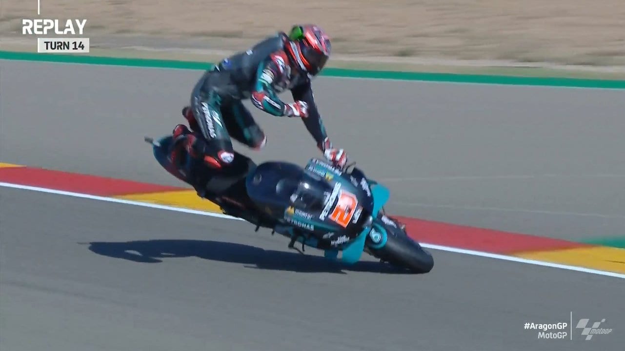 Fabio Quartararo logra 'pole position' de GP de Aragón de MotoGP pese a su caída