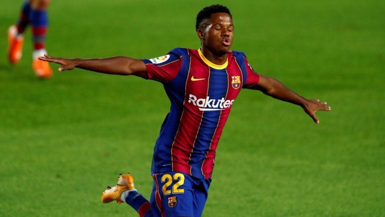 Ansu Fati, el segundo goleador más joven en toda la historia del clásico español