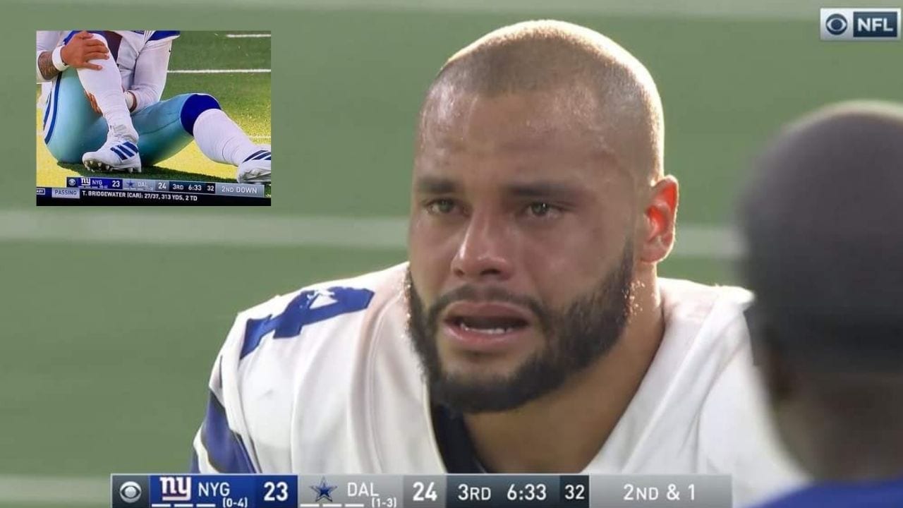 La terrible lesión que sufrió Dak Prescott que lo sacó entre lágrimas de la cancha