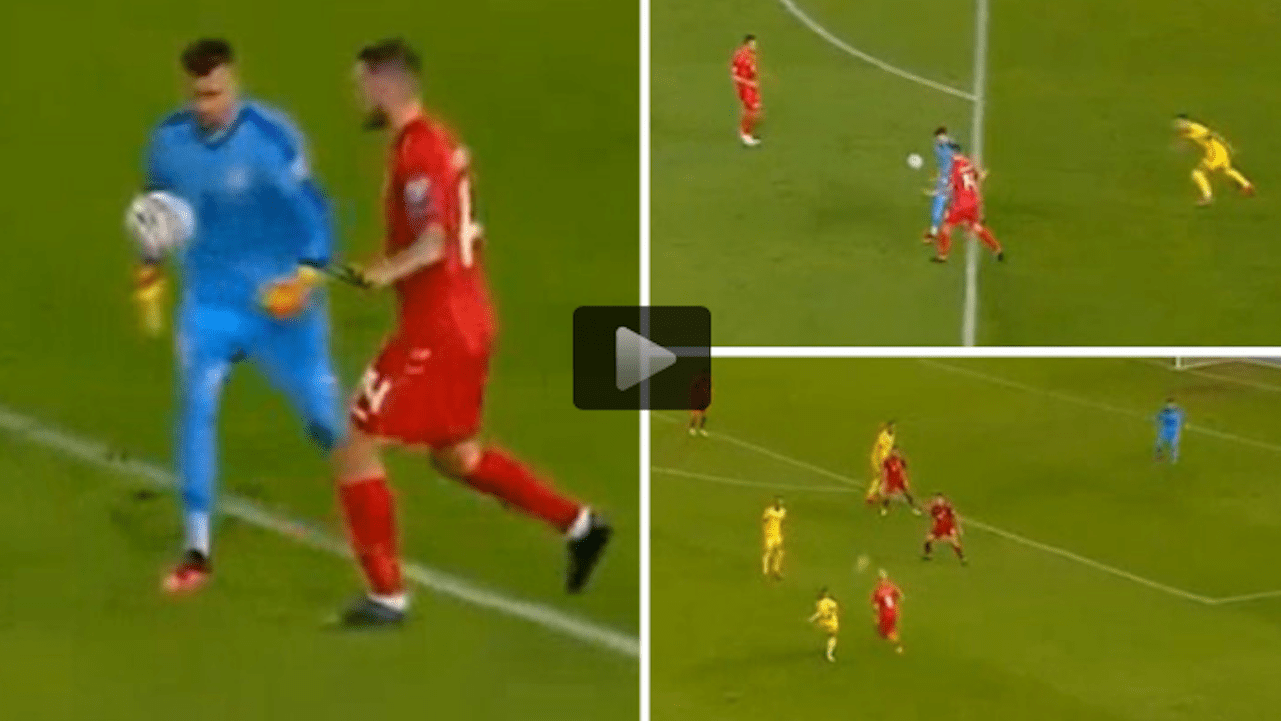 Video: El gol más tonto del año se dio en un partido de play off clasificatorio de la Euro