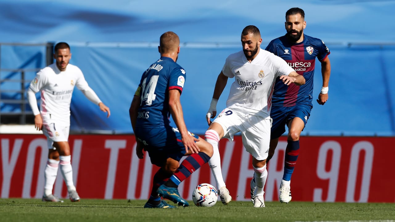 Real Madrid golea al Huesca en la Liga de España