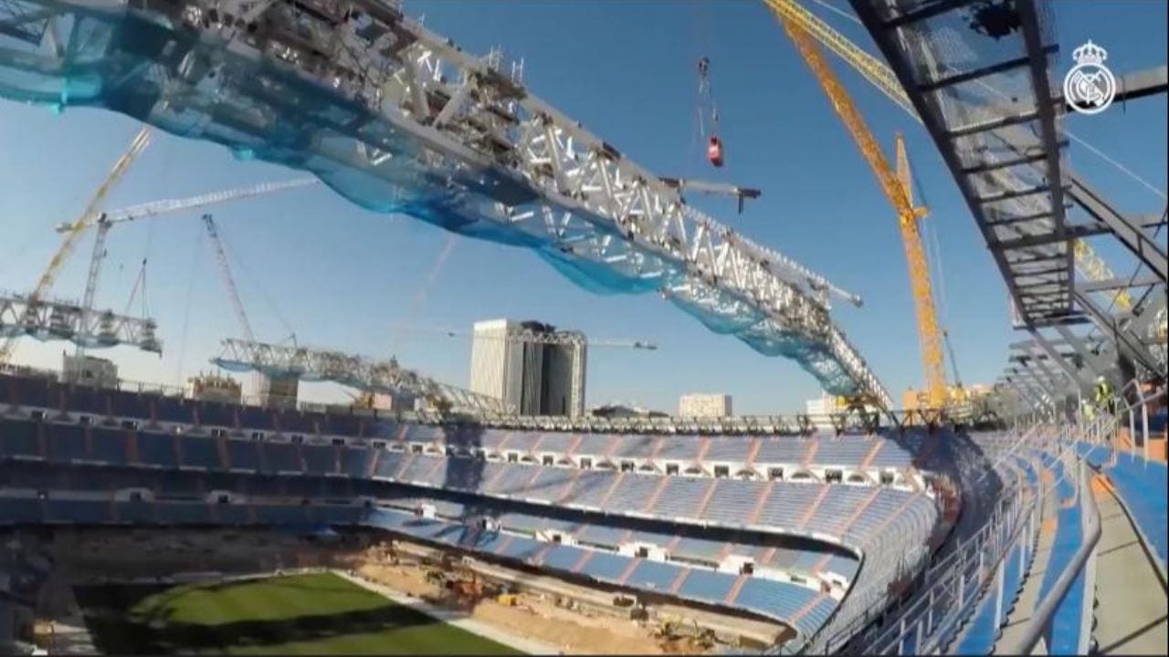 Así avanza la impresionante remodelación del nuevo Santiago Bernabéu