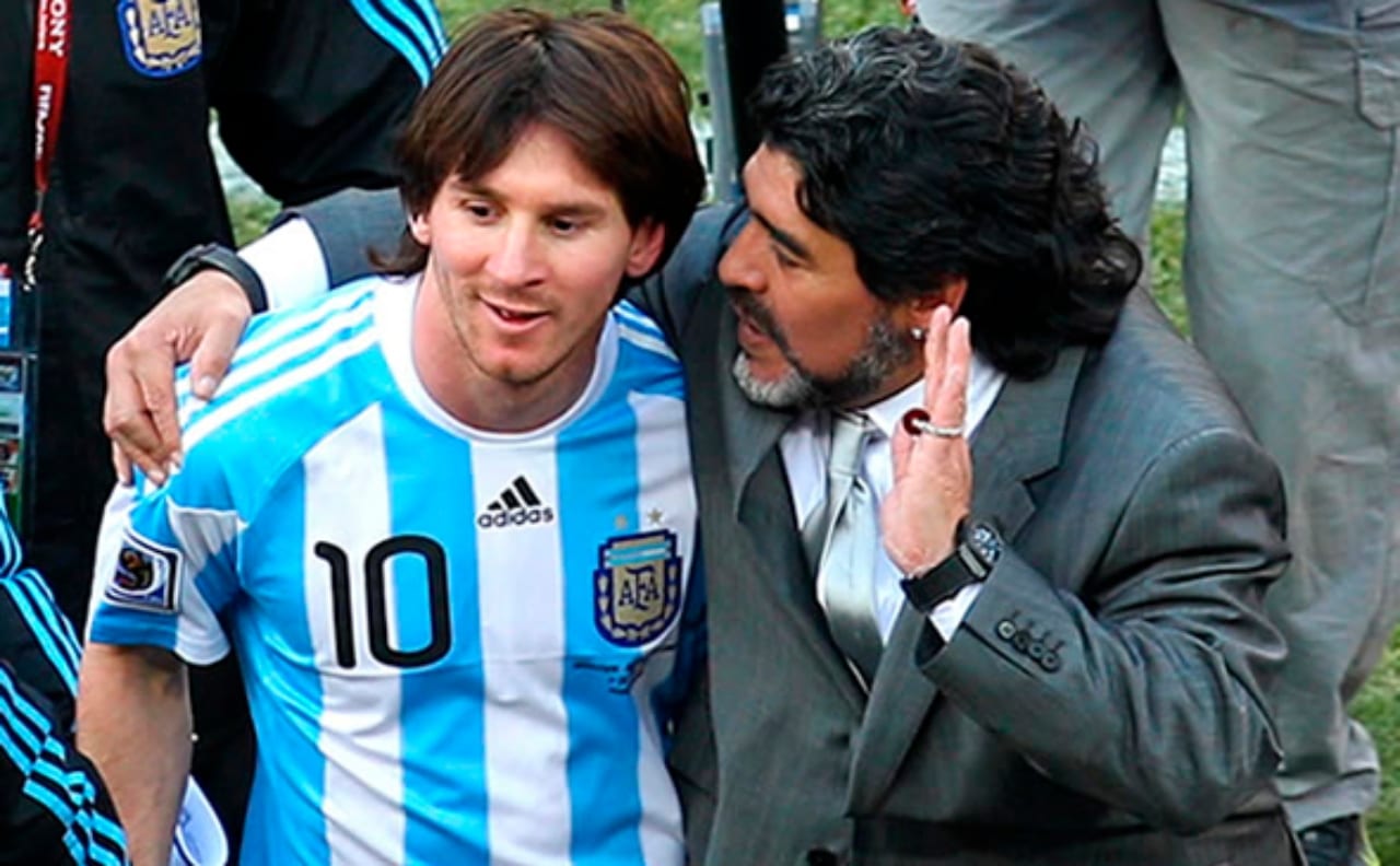 Messi le desea a Maradona "toda la fuerza del mundo"