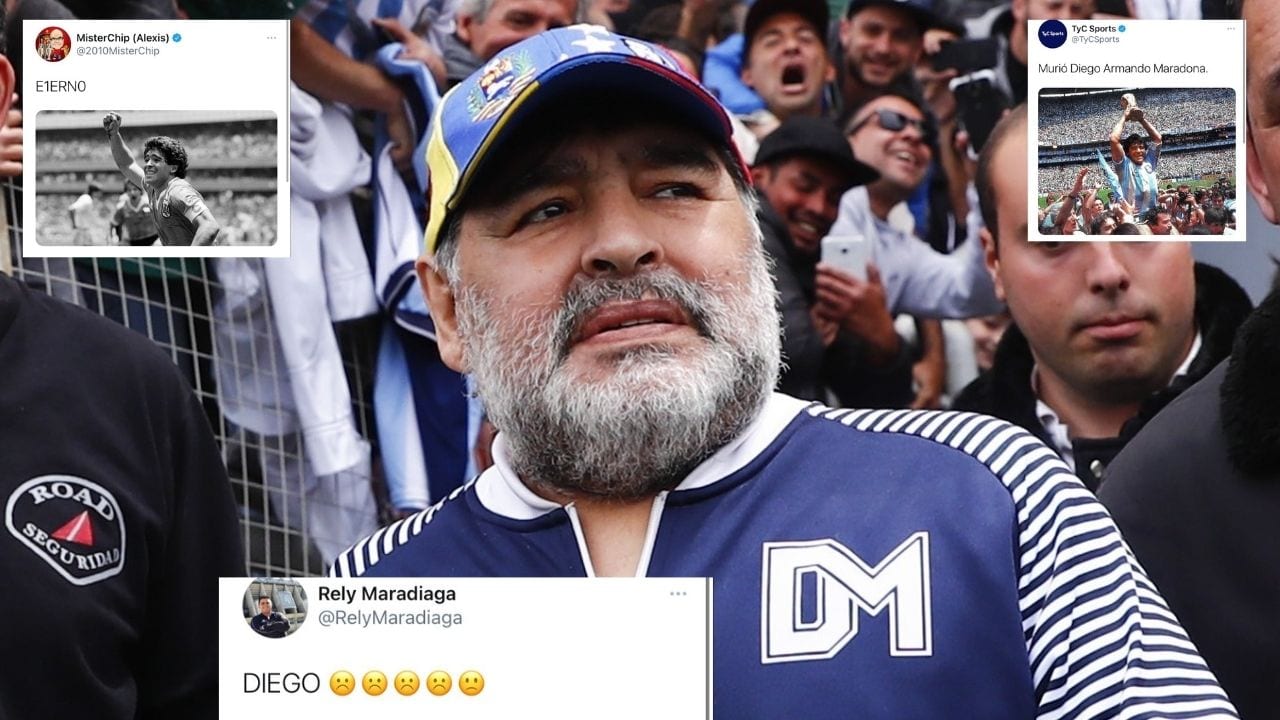 Así ha reaccionado el mundo del deporte ante el fallecimiento de Maradona