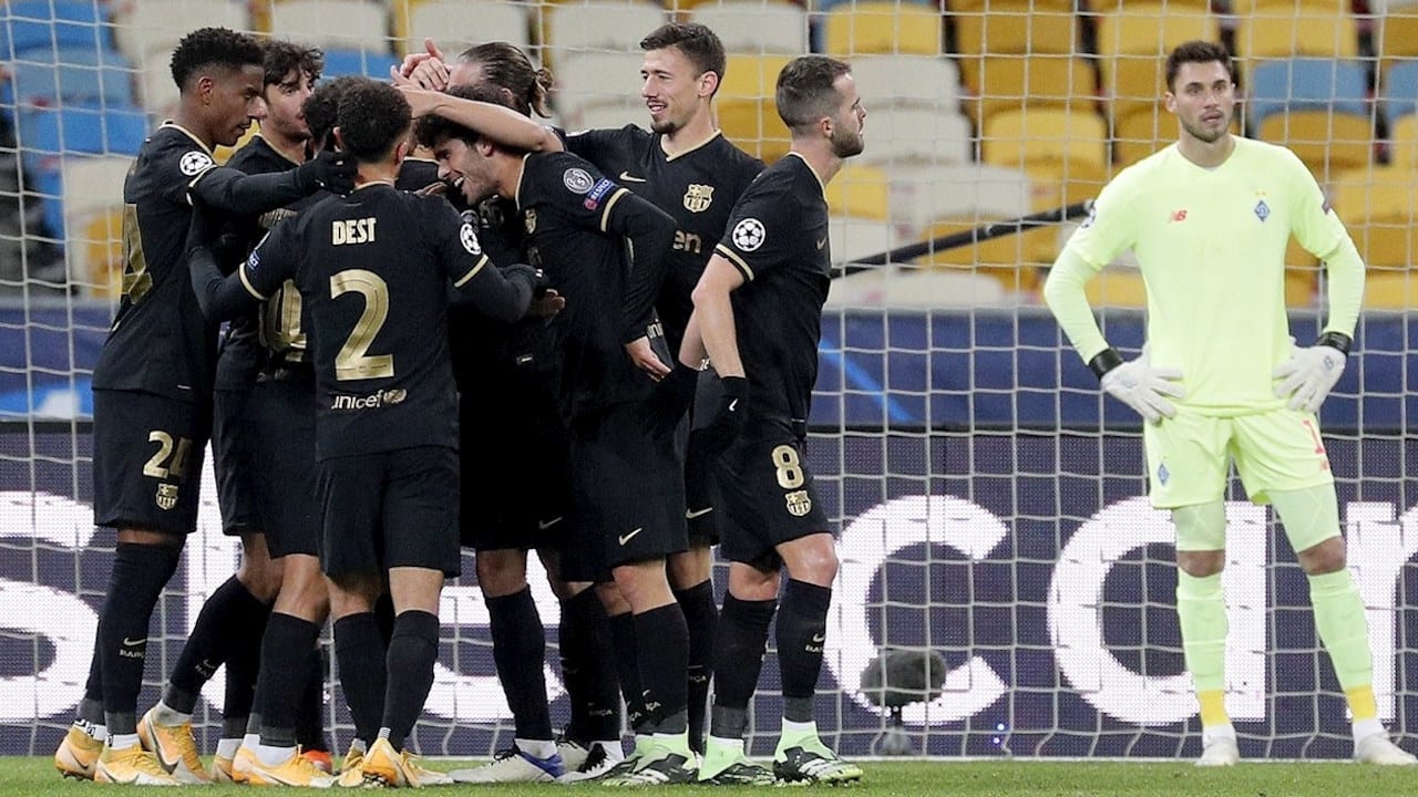 Sin Messi, Barcelona venció tranquilamente al Dynamo Kiev y se mete a octavos de Champions League