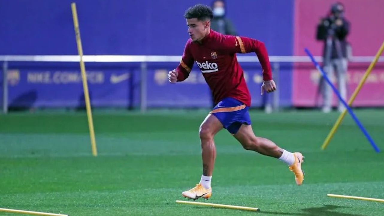 Coutinho regresa a los entrenamientos del Barça