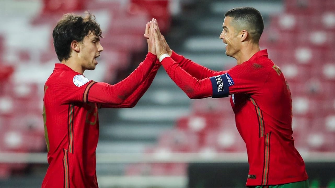 Cristiano y Joao Felix cierran el festín de Portugal ante Andorra