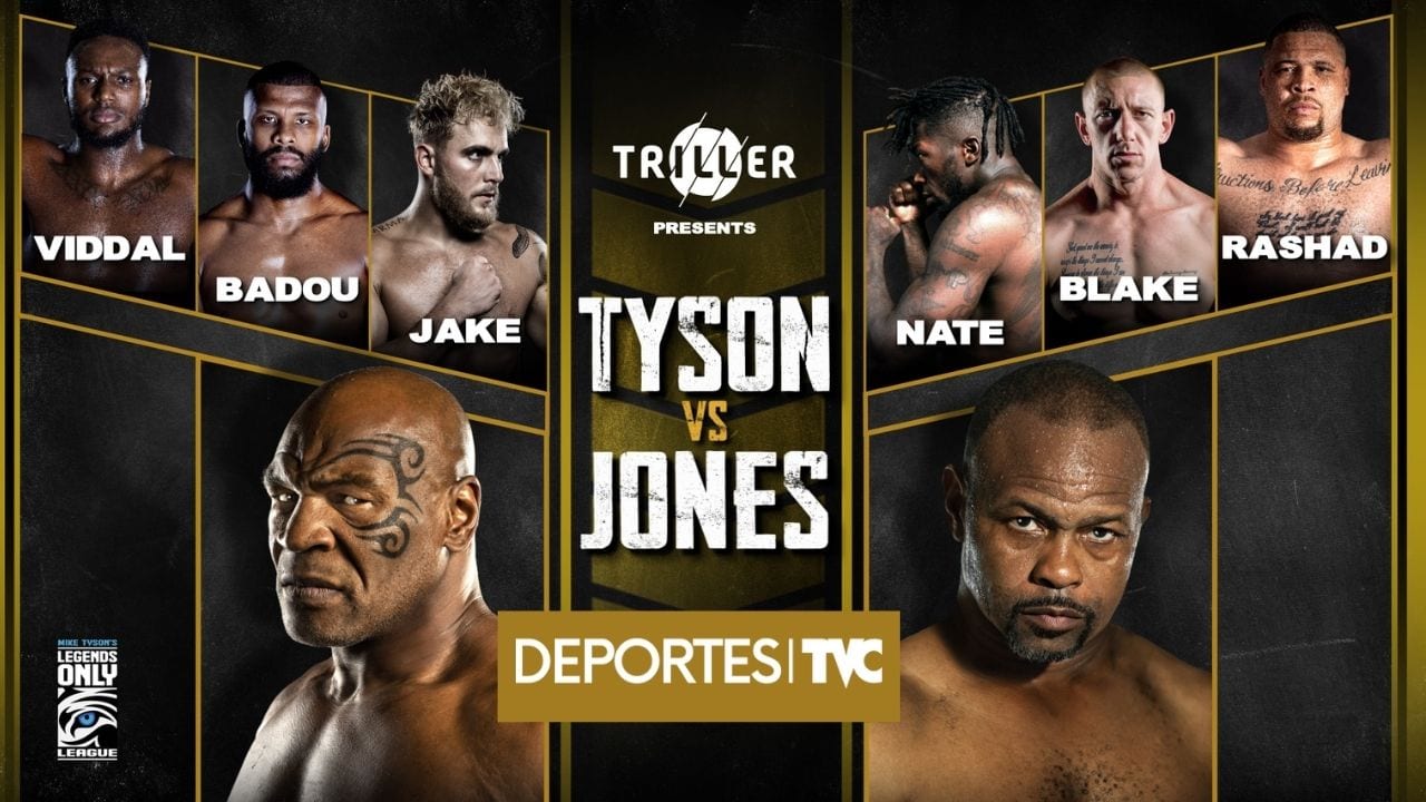 La pelea Mike Tyson y Roy Jones Jr engalana un fin de semana de grandes transmisiones en Deportes TVC