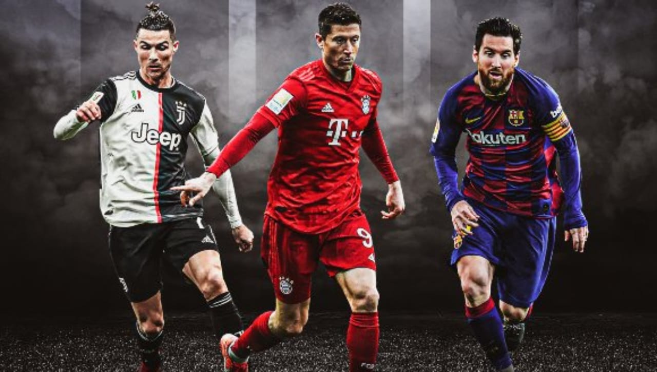 Lionel Messi, Cristiano Ronaldo y Robert Lewandowski aspirantes a Globe Soccer Awards 2020
