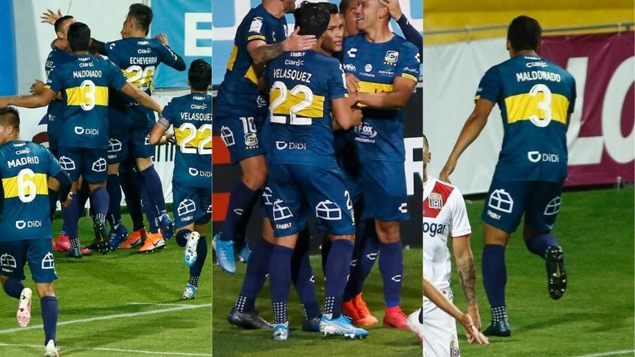 Denil Maldonado debutó en triunfo del Everton sobre el Curicó Unido en Chile