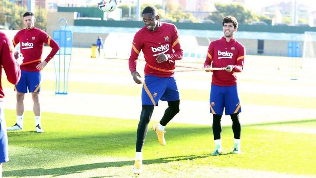 Dembélé empieza a trabajar con el grupo