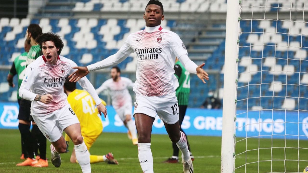 Rafael Leão anotó el gol más rápido en la historia de las cinco grandes ligas europeas