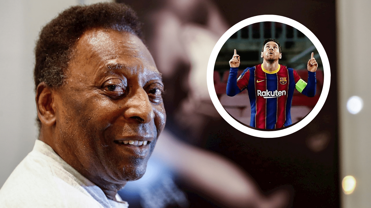 'Te admiro mucho', le dice Pelé a Messi por igualar uno de sus récords