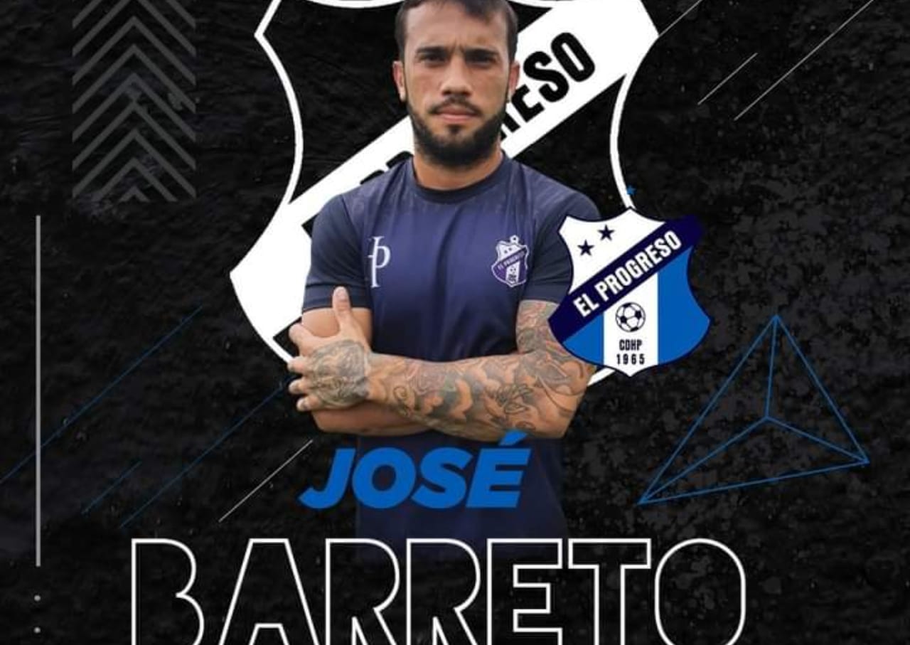 El uruguayo José Barreto es nuevo jugador del Honduras Progreso