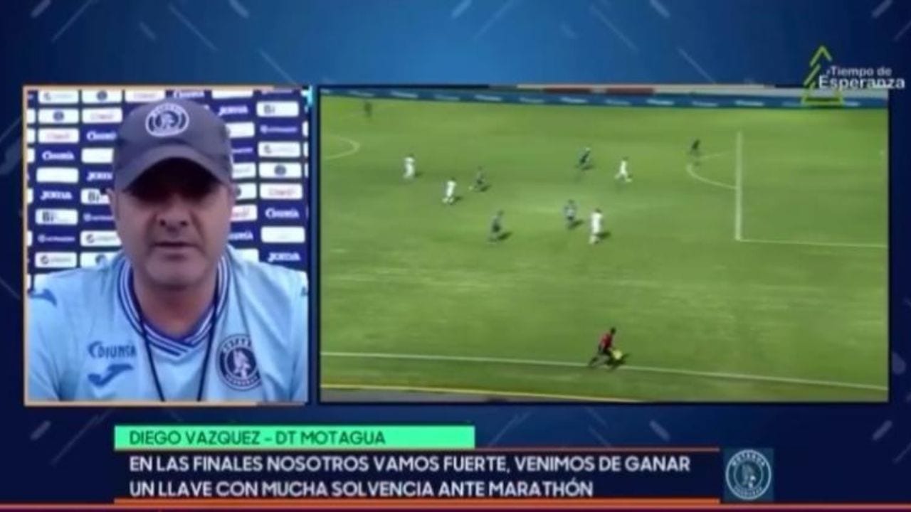 Diego Vazquez asegura que en las finales 'Motagua pisa fuerte'