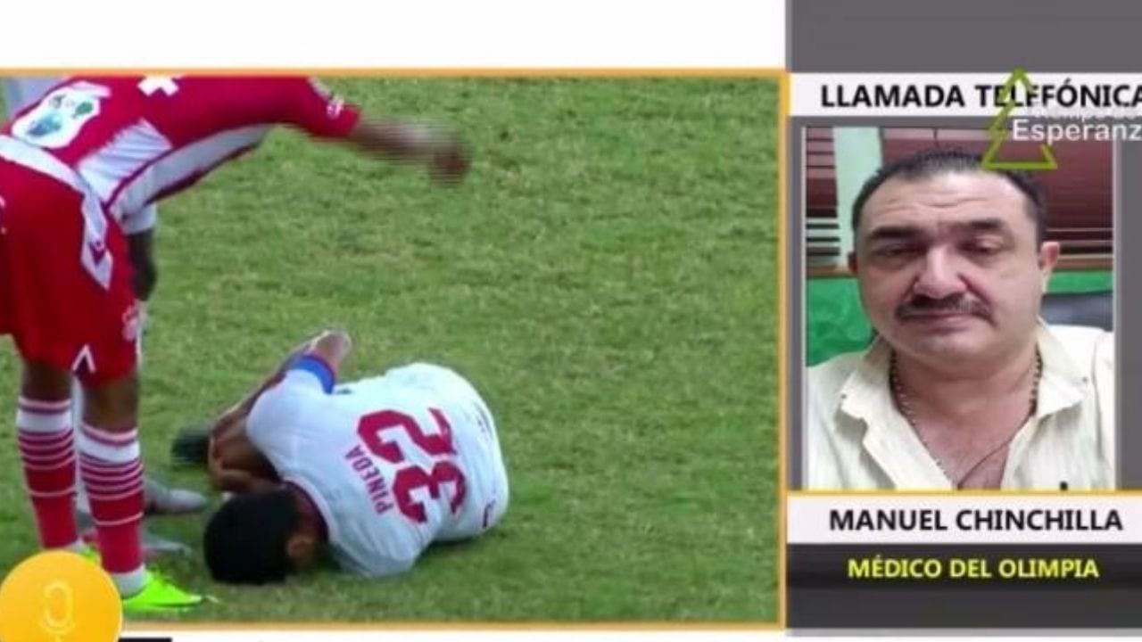 Manuel Chinchilla, médico del Olimpia, indica el verdadero tiempo de baja de Pineda, Álvarez y Reyes