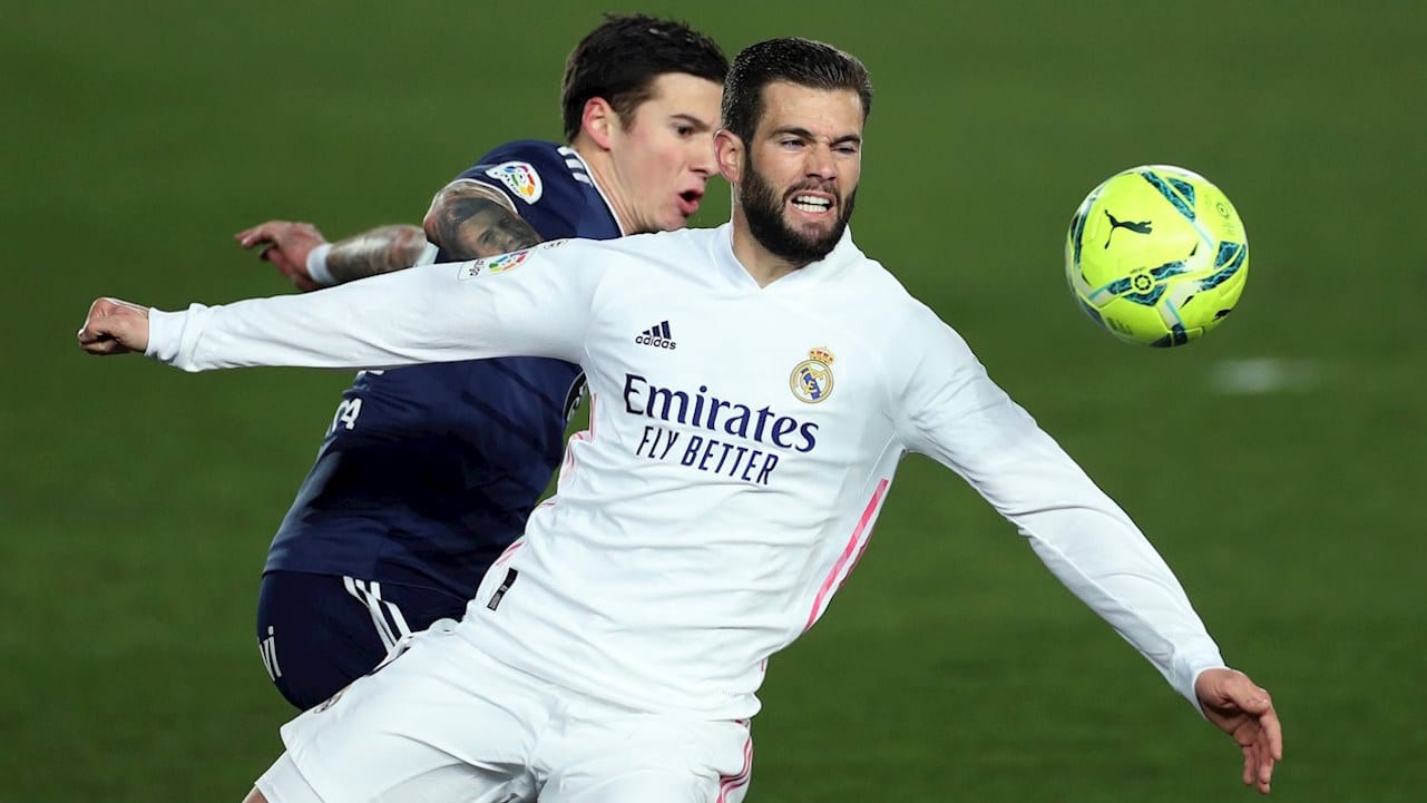 Nacho es baja de última hora para el juego entre Real Madrid y Alcoyano por la Copa del Rey
