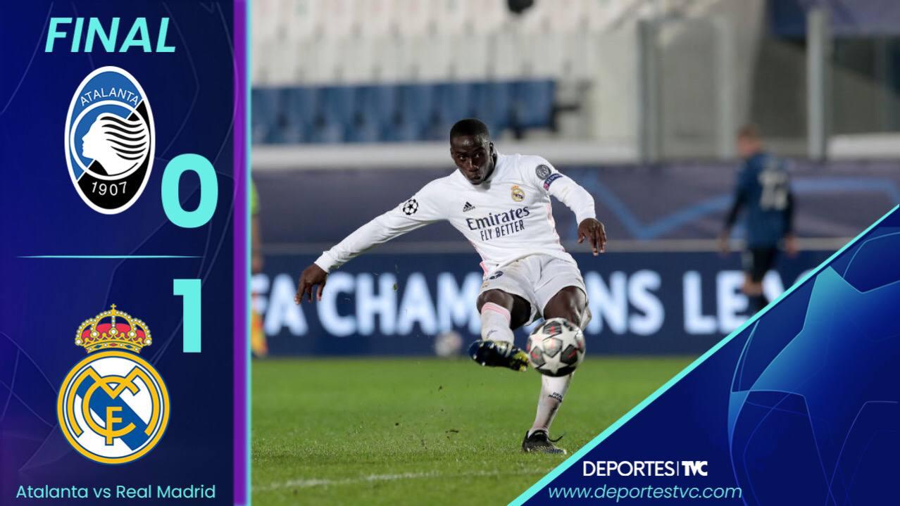 Real Madrid se afianzó en Mendy y sale con vida ante el Atalanta de Bérgamo