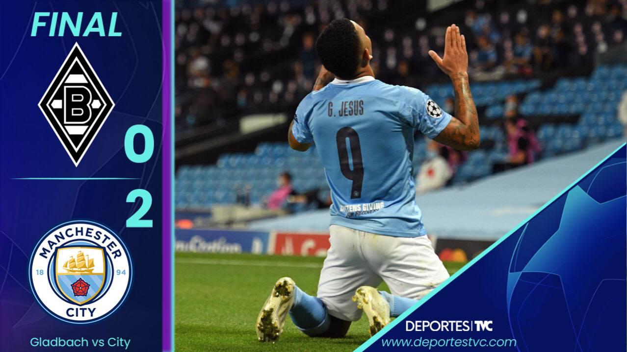 Manchester City pegó primero y obliga al Gladbach a ganar en Etihad