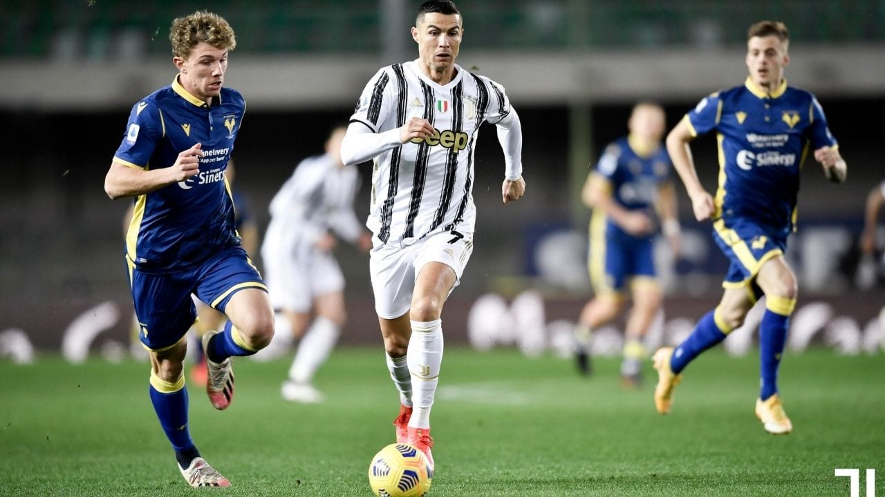 Hellas Verona frustró posible triunfo de la Juventus en la Serie A
