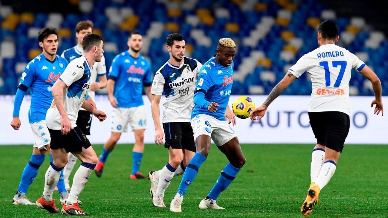 Napoli y Atalanta dejan todo para la vuelta en la semifinal de la Copa Italia