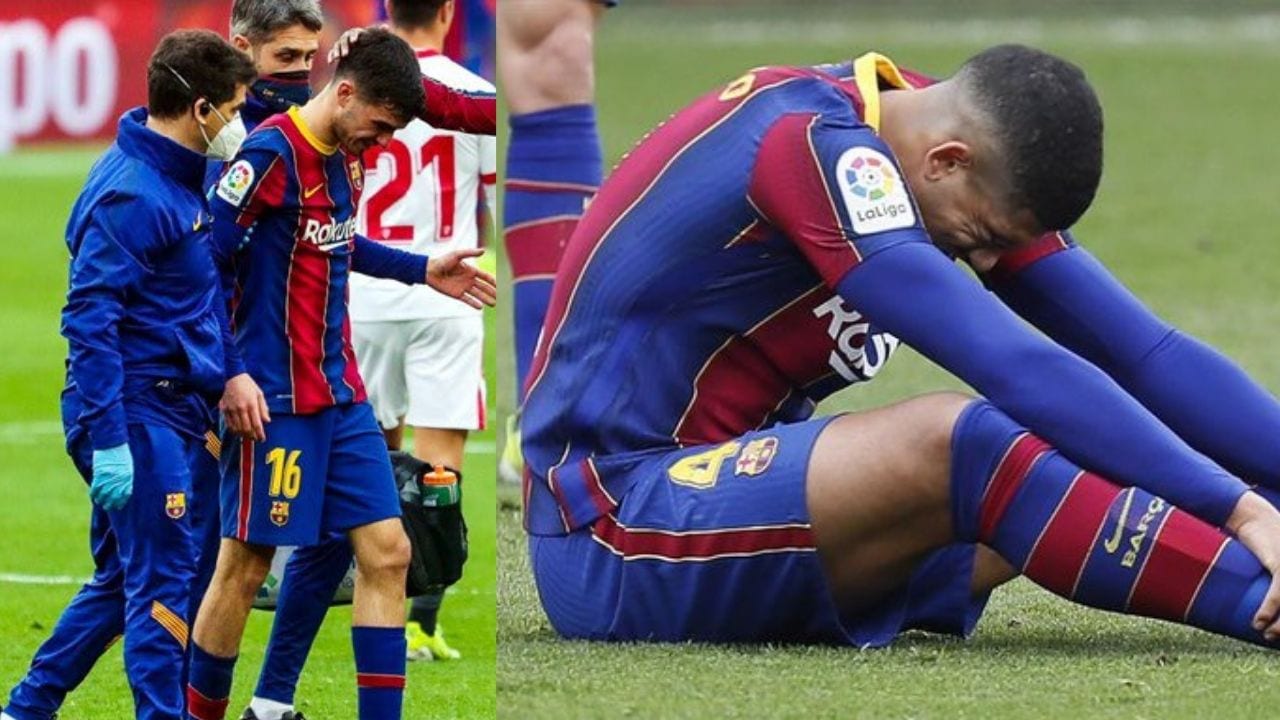 Preocupación en Barcelona, Pedri y Araujo lesionados ante Sevilla