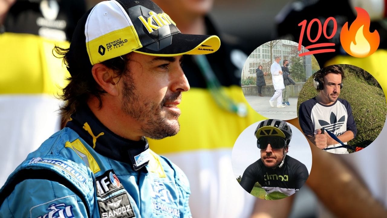 Fernando Alonso ya comenzó su plan de recuperación después de ser operado