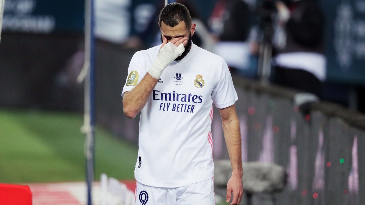 ¡Nueva baja en el Real Madrid! Zidane confirma lesión de Karim Benzema