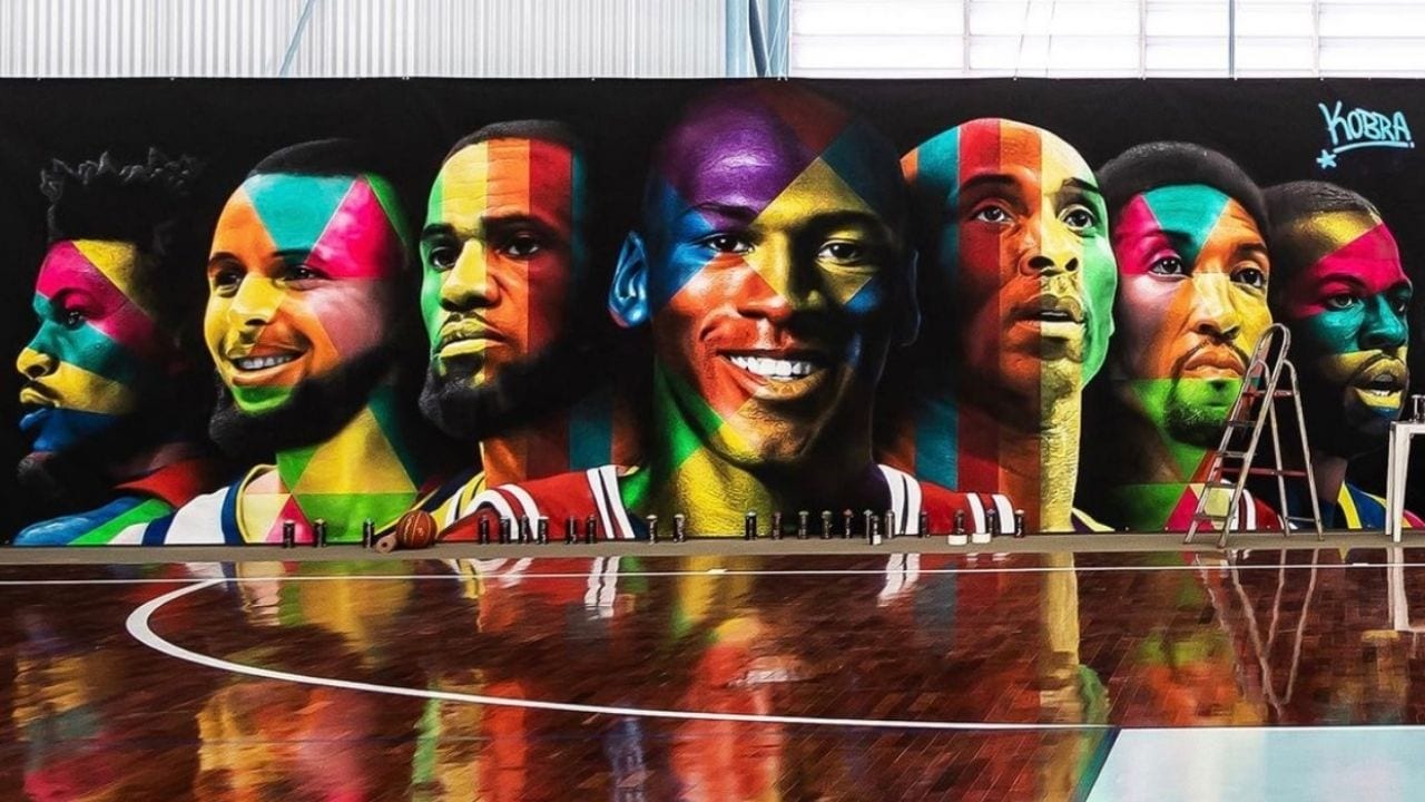 El espectacular mural que Neymar se ha autorregalado como aficionado de la NBA