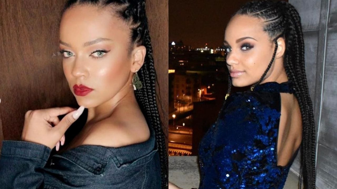 Impresionante parecido entre la novia de Mbappé y Rihanna