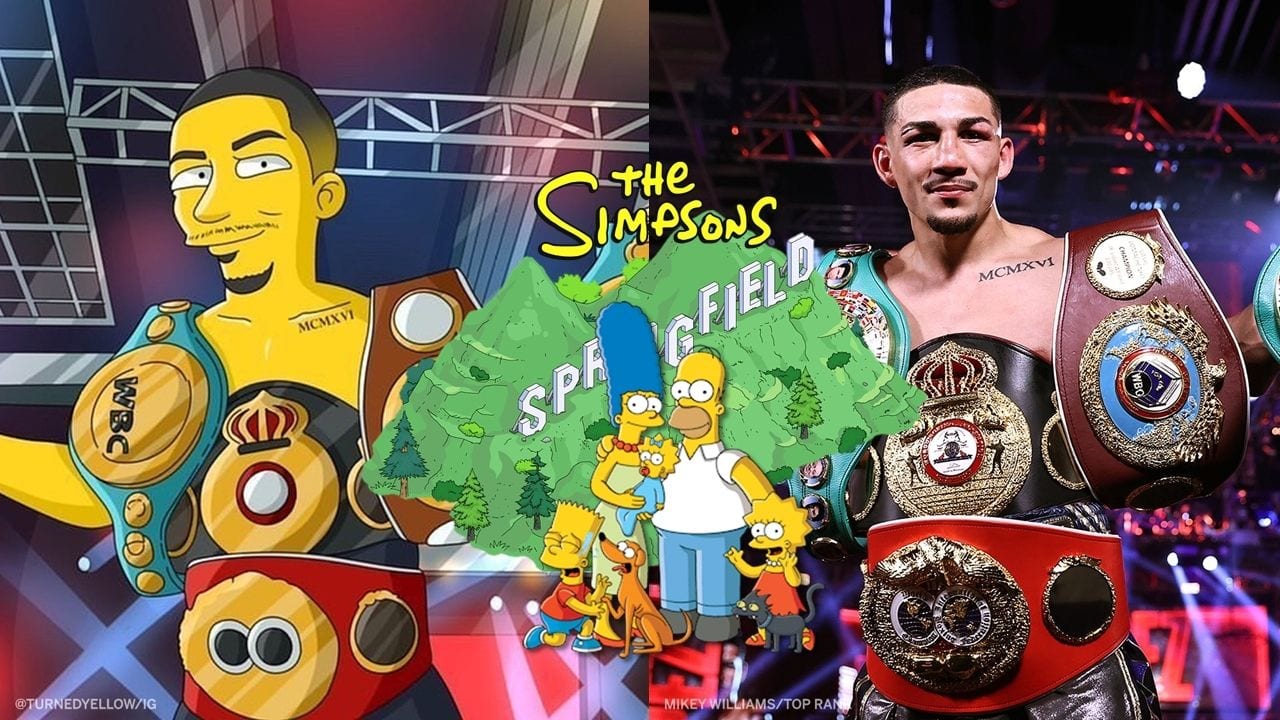Los Simpsons lo predijeron…Teófimo López también es el campeón indiscutible de Springfield