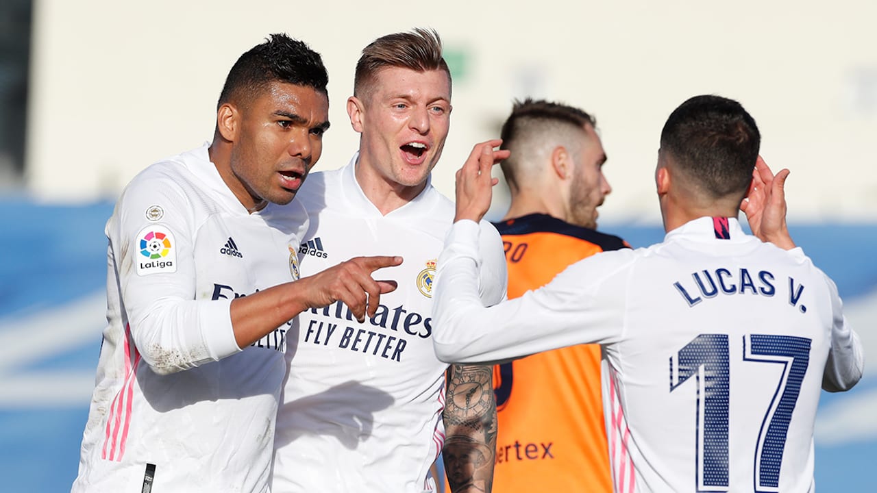 Real Madrid venció al Valencia y firmó su tercer triunfo consecutivo