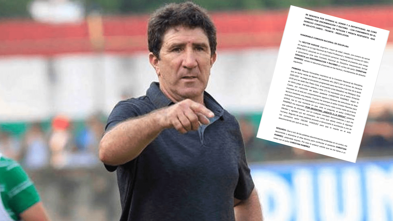 La frase del línea Cristian Ramírez que Héctor Vargas toma como discrimnación y por la que lo denunció ante la Comisión