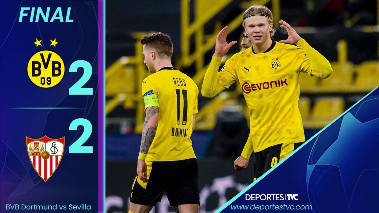Borussia Dortmund se amparó en Haaland y elimina al Sevilla de la Champions League