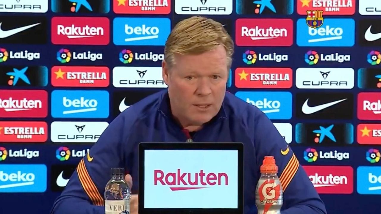 Koeman: Pensaremos en nosotros mismos y en ganar todos los partidos, no podemos fallar más